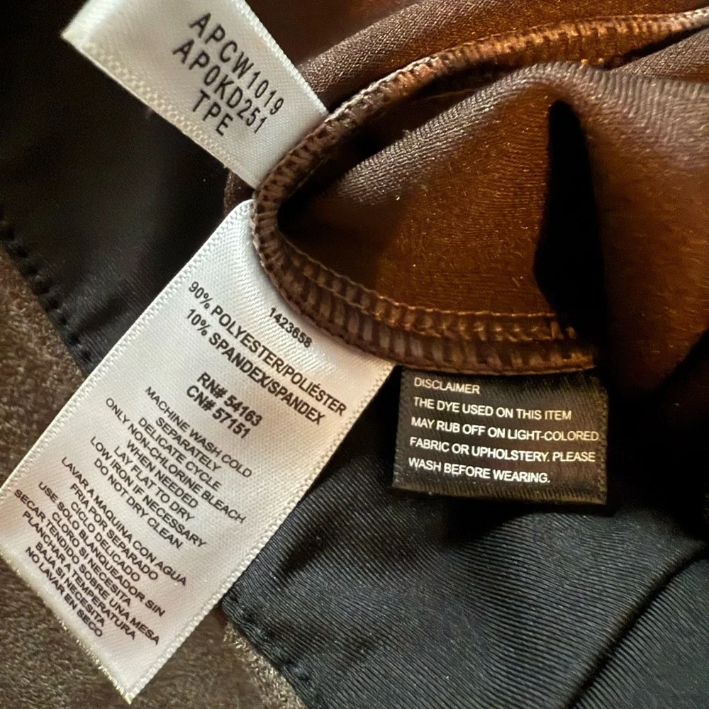 Andrew Marc Faux Suede Pull-On Leggings Taupe Brown (Size Small) ✨ - Picture 6 of 7